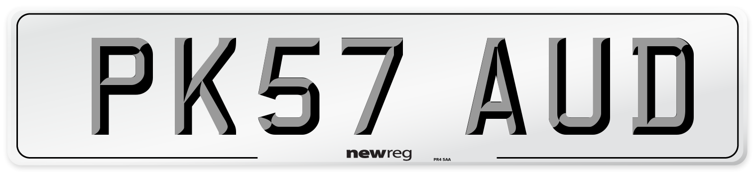 PK57 AUD Number Plate from New Reg